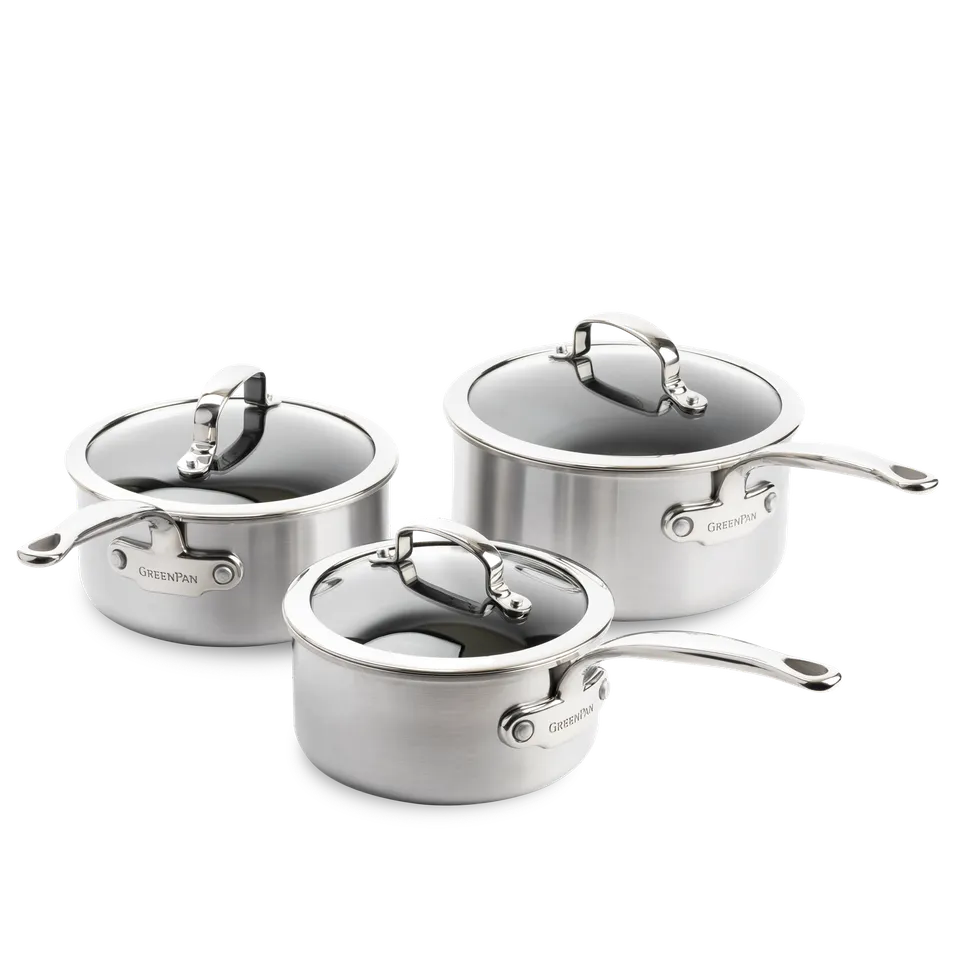 greenpan-premiere-set-de-6-casseroles-inox-professionnel-3-couches-technologie-e image 1