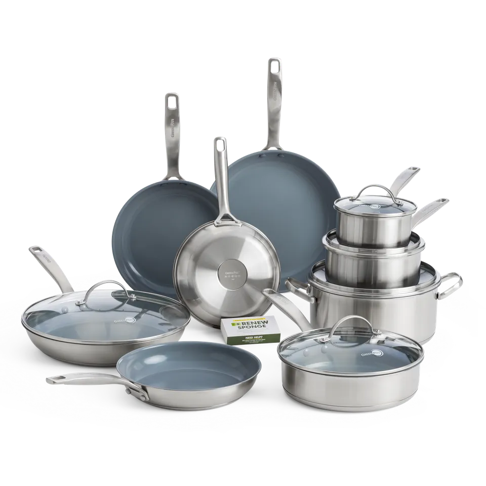 greenpan-treviso-set-de-13-pi-ces-en-acier-inoxydable-avec-rev-tement-c-ramique- image 1