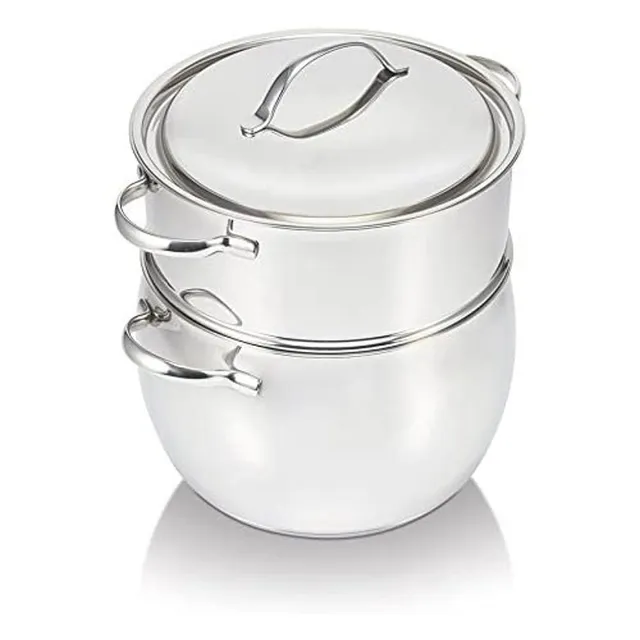 beka-bekaline-16303104-casimir-couscoussier-en-acier-inoxydable-24-cm-7-litres-t image 1