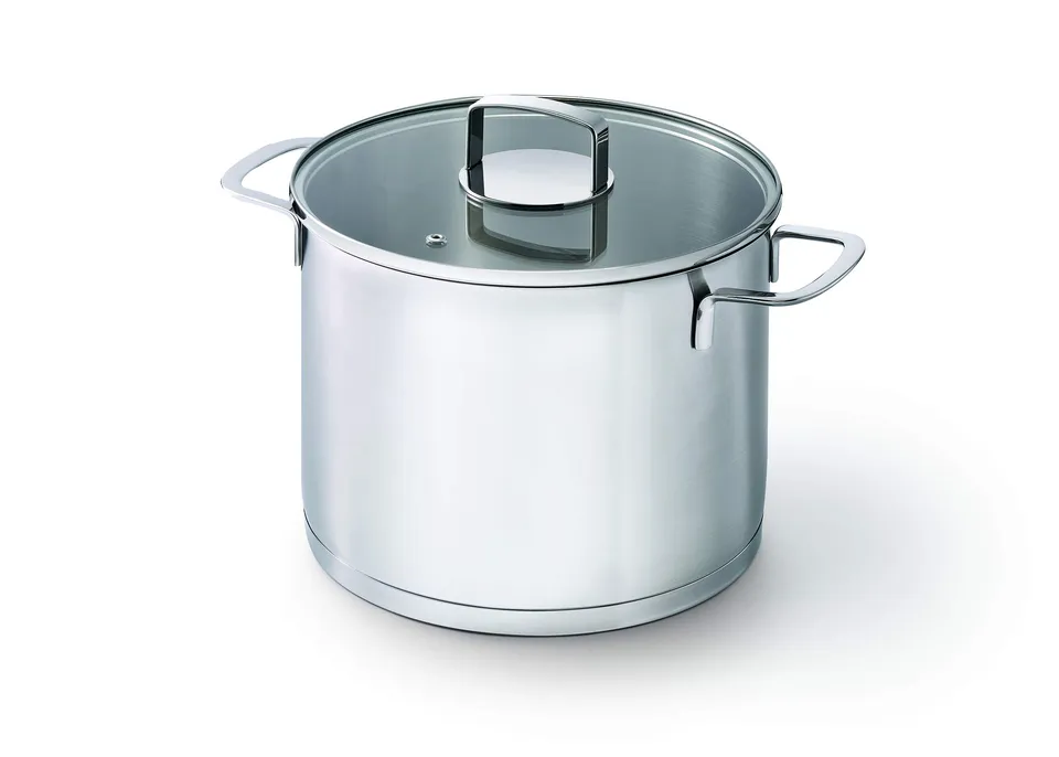 kitchen-fun-by-beka-13813244-traiteur-inox-18-10-24-cm-avec-couvercle-en-verre-e image 1
