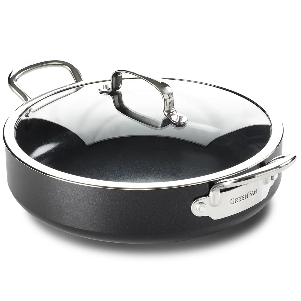 greenpan-barcelona-sauteuse-avec-couvercle-28-cm-aluminium-pais-induction-magnet image 1