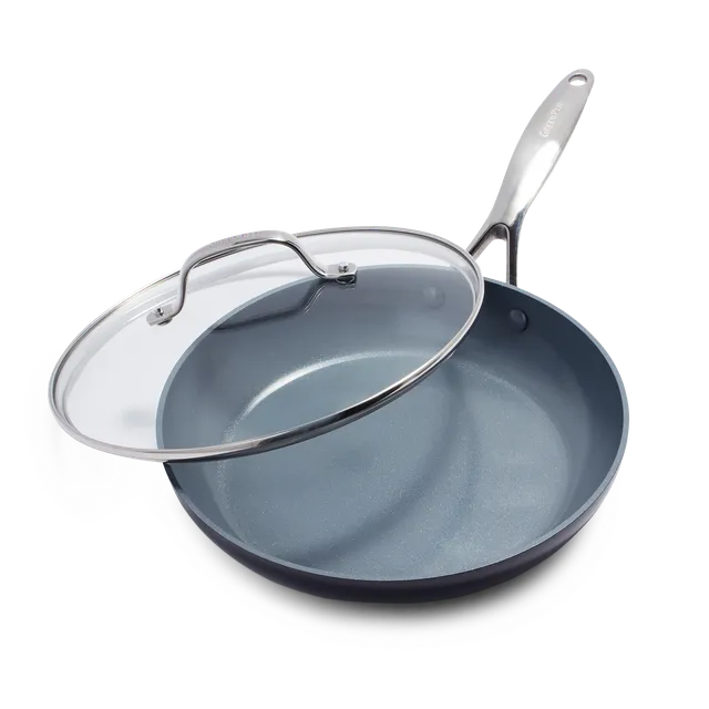 greenpan-valencia-pro-po-le-frire-26-cm-avec-couvercle-po-le-en-aluminium-anodis image 1