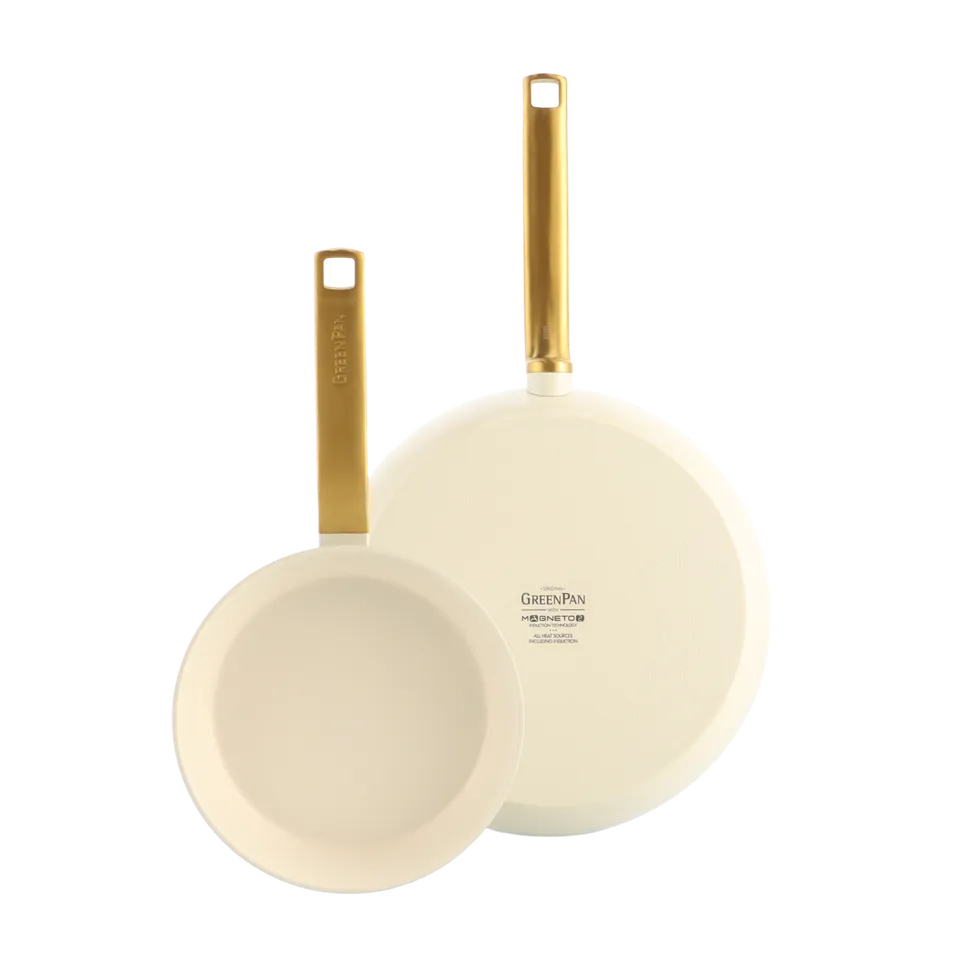 greenpan-evolution-cream-set-de-2-po-les-antiadh-sives-20-28-cm-sans-pfas-induct image 1