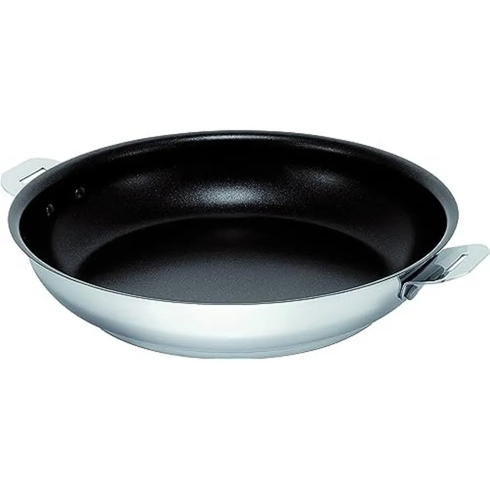 beka-move-on-po-le-frire-inox-28-cm-avec-couvercle-anti-claboussures-et-poign-e- image 1