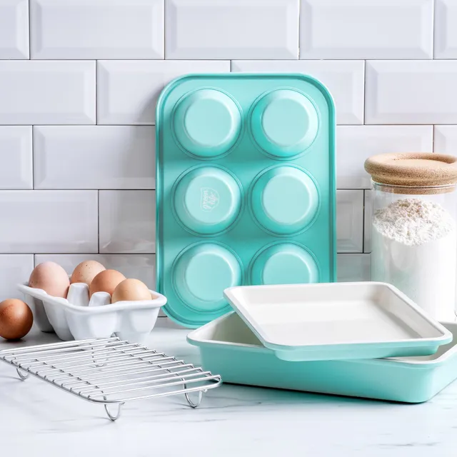 greenlife-contour-set-4-moules-p-tisserie-turquoise-rev-tement-antiadh-sif-sans- image 1