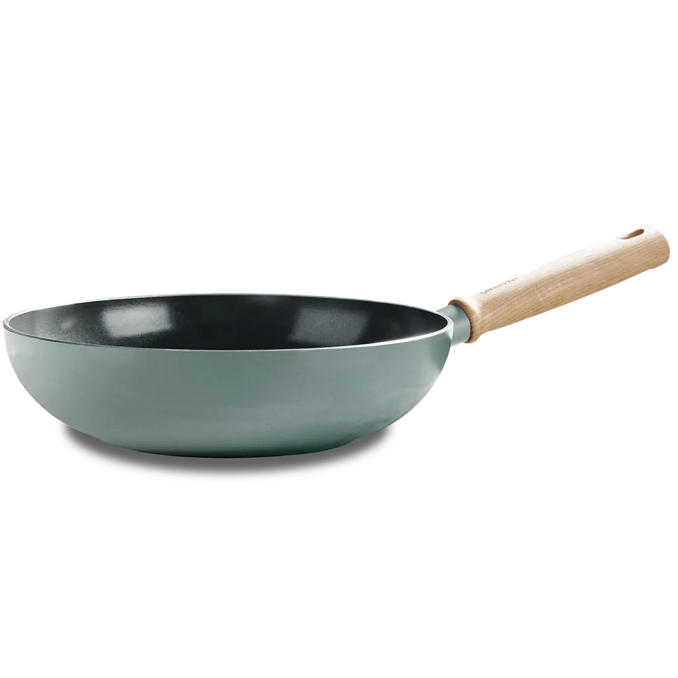 greenpan-mayflower-wok-28-cm-base-paisse-en-aluminium-forg-rev-tement-thermolon- image 1