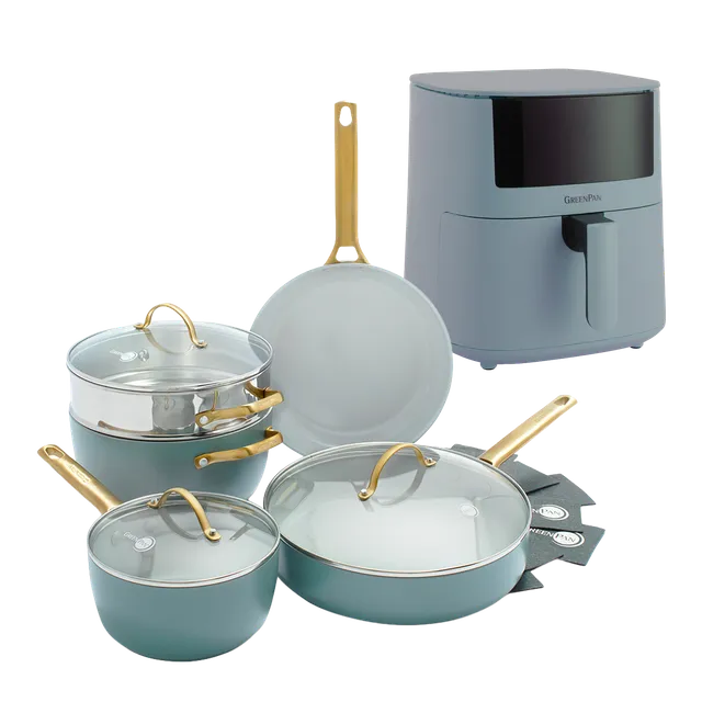 greenpan-padova-smokey-blue-ensemble-11-pi-ces-casseroles-aluminium-forg-inducti image 1