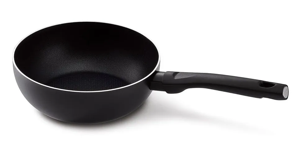 beka-kitchen-fun-13850204-mini-po-le-wok-aluminium-20-cm-noir-rev-tement-gaufr-s image 1