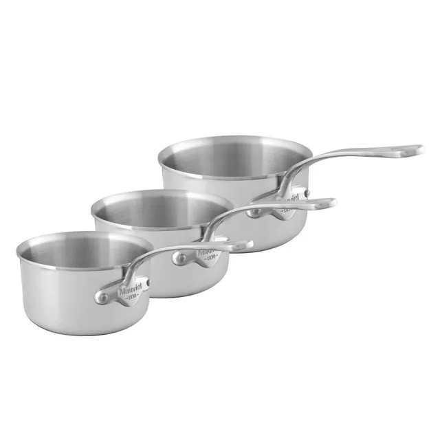 mauviel-m-urban-3-s-rie-de-3-casseroles-inox-bross-16-18-20-cm-finition-polie-bo image 1