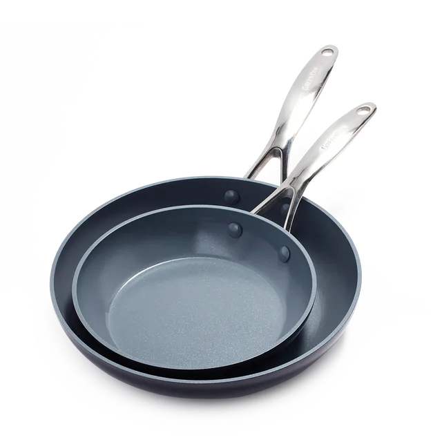 greenpan-valencia-pro-set-2-po-les-frire-20-cm-26-cm-aluminium-anodis-technologi image 1