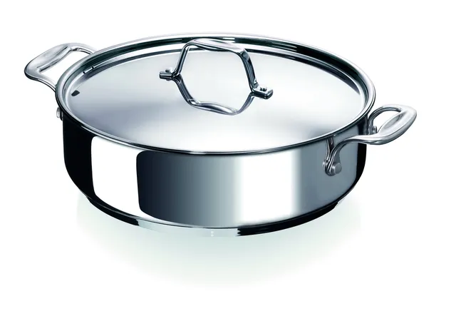 beka-chef-sauteuse-inox-18-10-28-cm-avec-couvercle-fond-capsul-3-couches-tous-fe image 1