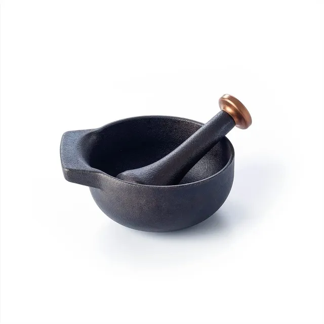 beka-nori-15140004-mortier-et-pilon-en-fonte-finition-huil-e-anti-rouille image 1