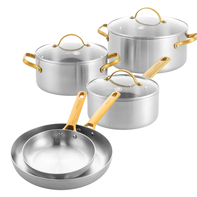 greenpan-padova-reserve-set-de-cuisson-8-pi-ces-en-acier-inoxydable-3-couches image 1