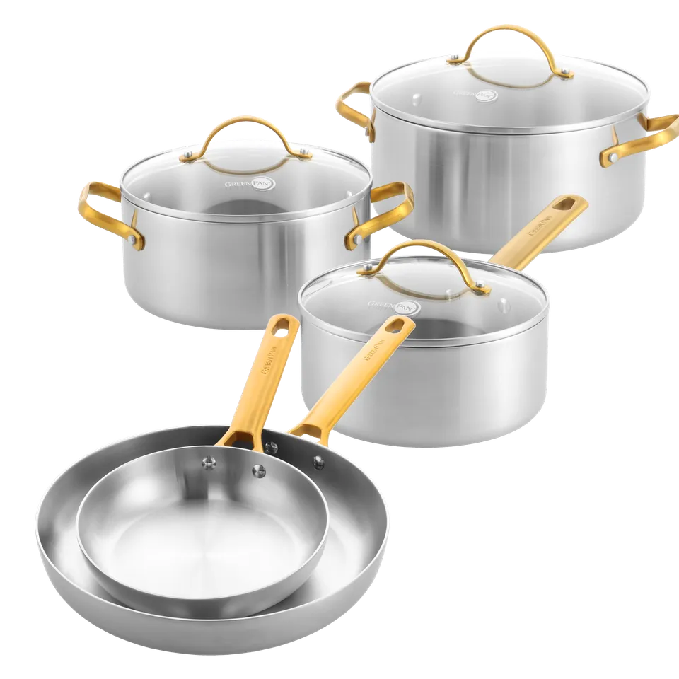greenpan-padova-reserve-set-de-cuisson-8-pi-ces-en-acier-inoxydable-3-couches image 1