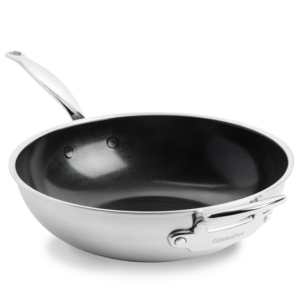 greenpan-premiere-wok-acier-inoxydable-3-couches-avec-technologie-evershine-comp image 1