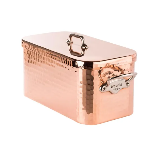 mauviel-m-tradition-braisi-re-en-cuivre-tam-30-x-18-x-20-cm-poign-es-fonte-inox image 1