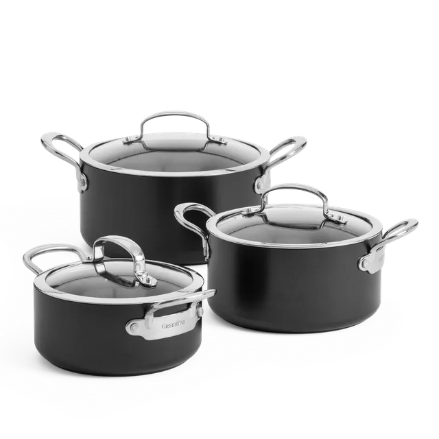 greenpan-barcelona-set-de-casseroles-3-pi-ces-aluminium-induction-magneto image 1