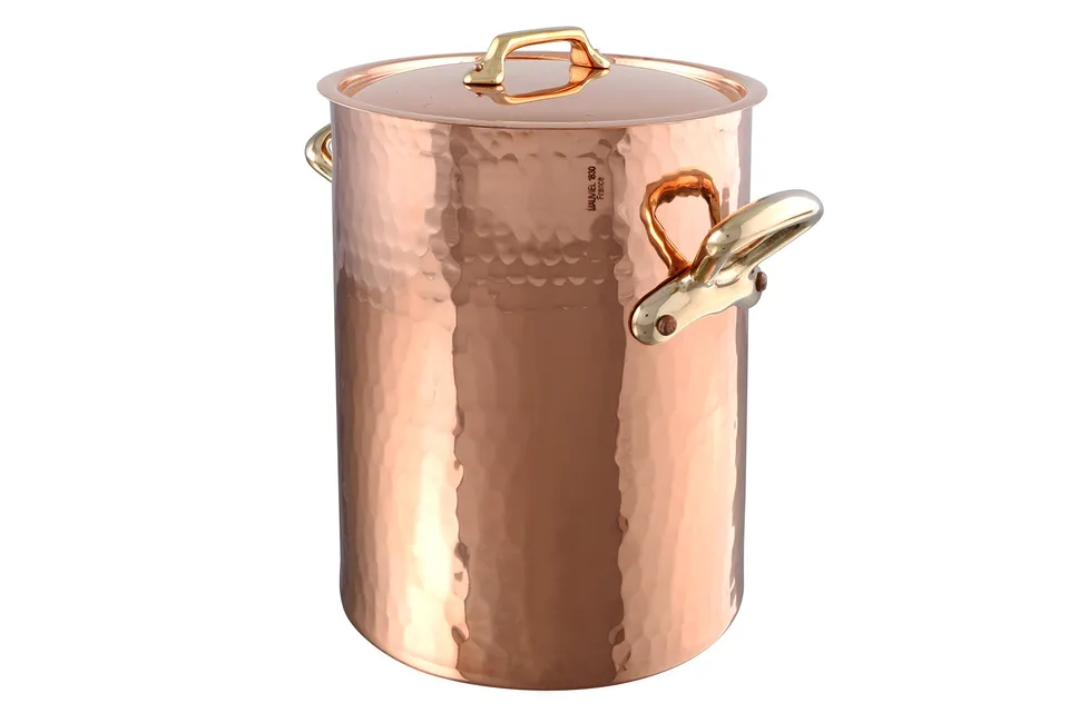 mauviel-1830-m-tradition-215720-bain-potage-cuivre-martel-avec-couvercle-20-cm-i image 1
