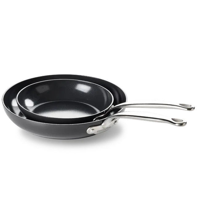 greenpan-barcelona-set-de-2-po-les-20-28-cm-aluminium-extra-pais-induction-magne image 1