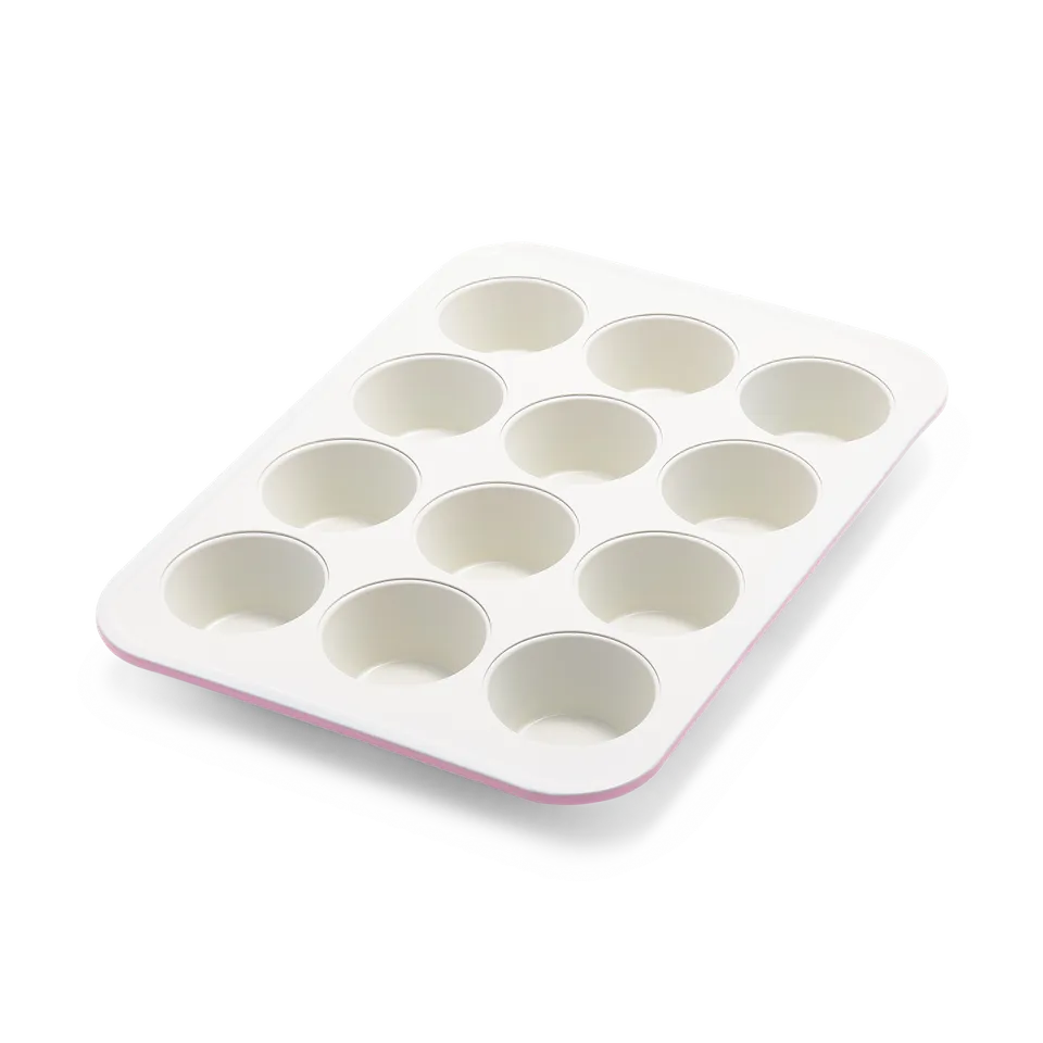 greenlife-contour-moule-pour-12-muffins-rose-acier-haute-qualit-antiadh-sif-c-ra image 1