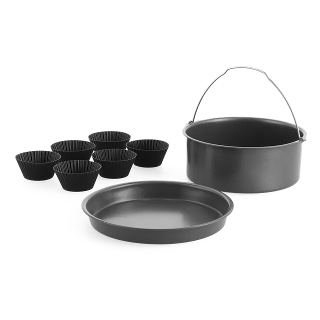 greenpan-air-fryer-accessories-ensemble-de-cuisson-8-pi-ces-moule-p-tisserie-mou image 1