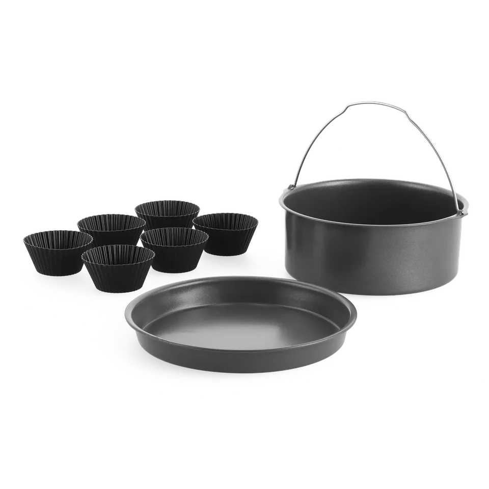 greenpan-air-fryer-accessories-ensemble-de-cuisson-8-pi-ces-moule-p-tisserie-mou image 1