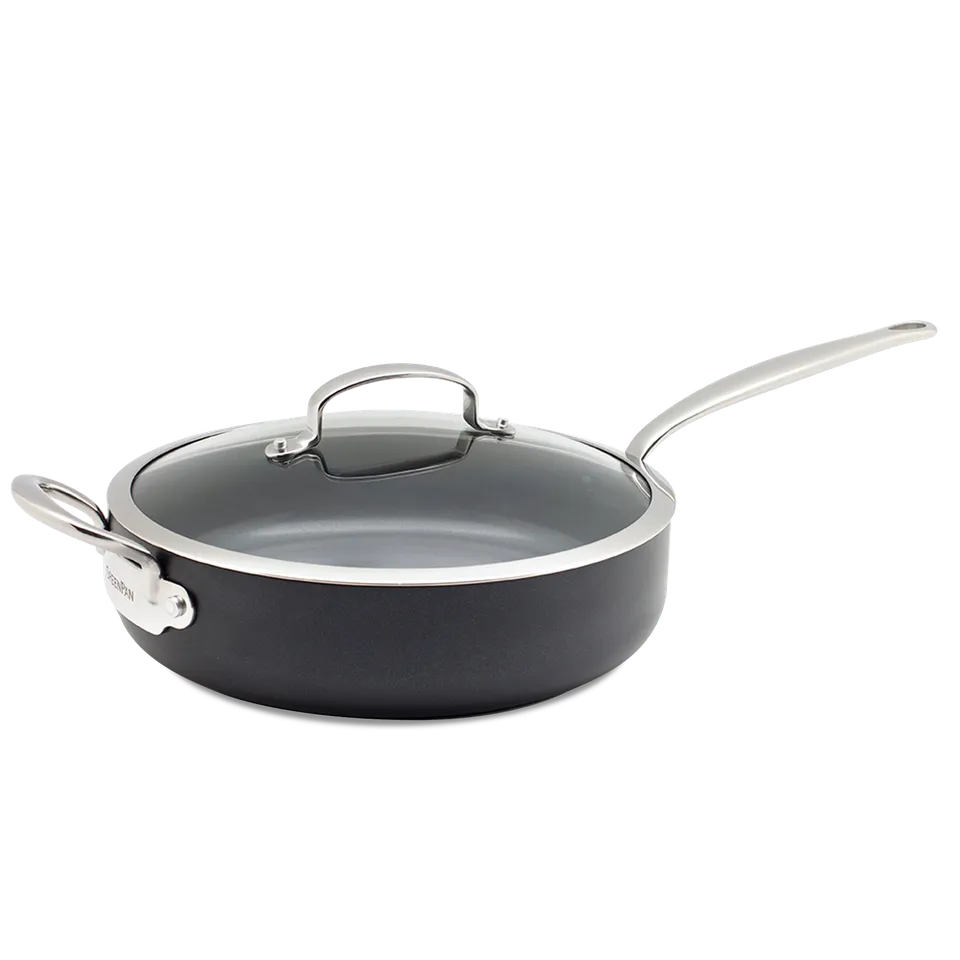 greenpan-barcelona-sauteuse-avec-couvercle-en-aluminium-ultra-pais-avec-inductio image 1
