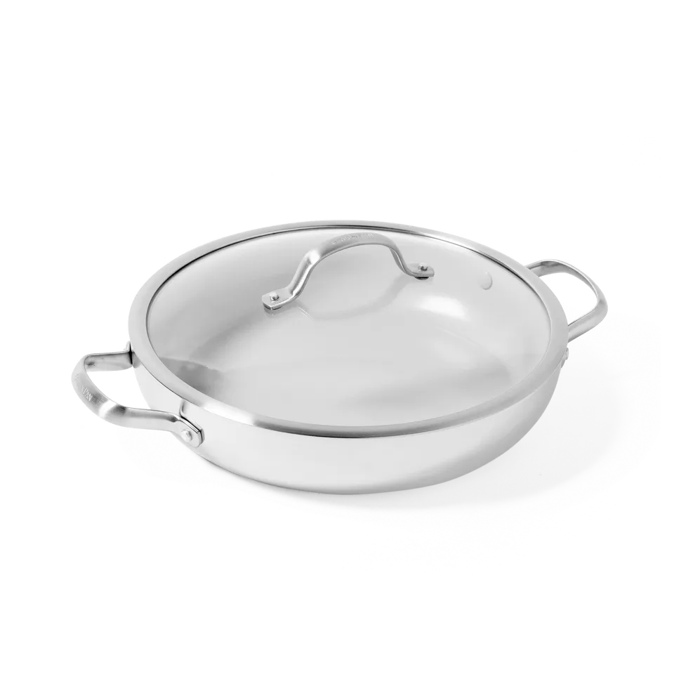 greenpan-venice-pro-sauteuse-30-cm-avec-couvercle-en-acier-inoxydable-3-couches image 1
