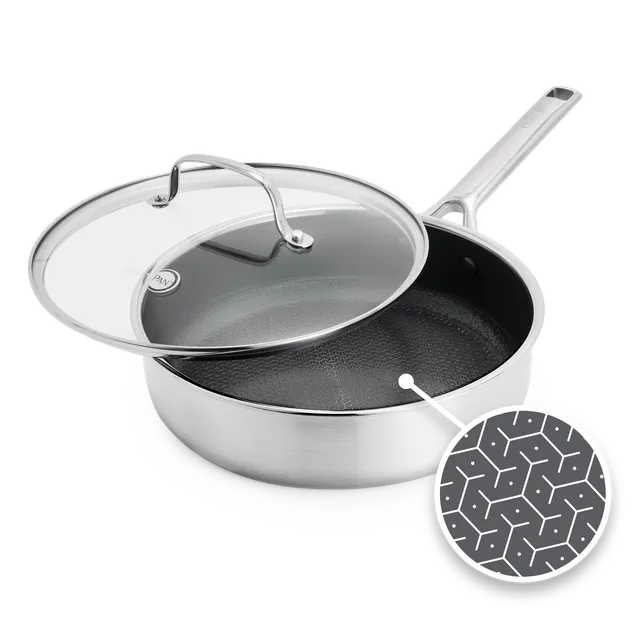 greenpan-apex-casserole-hybride-24-cm-avec-couvercle-inox-triple-paisseur-antiad image 1