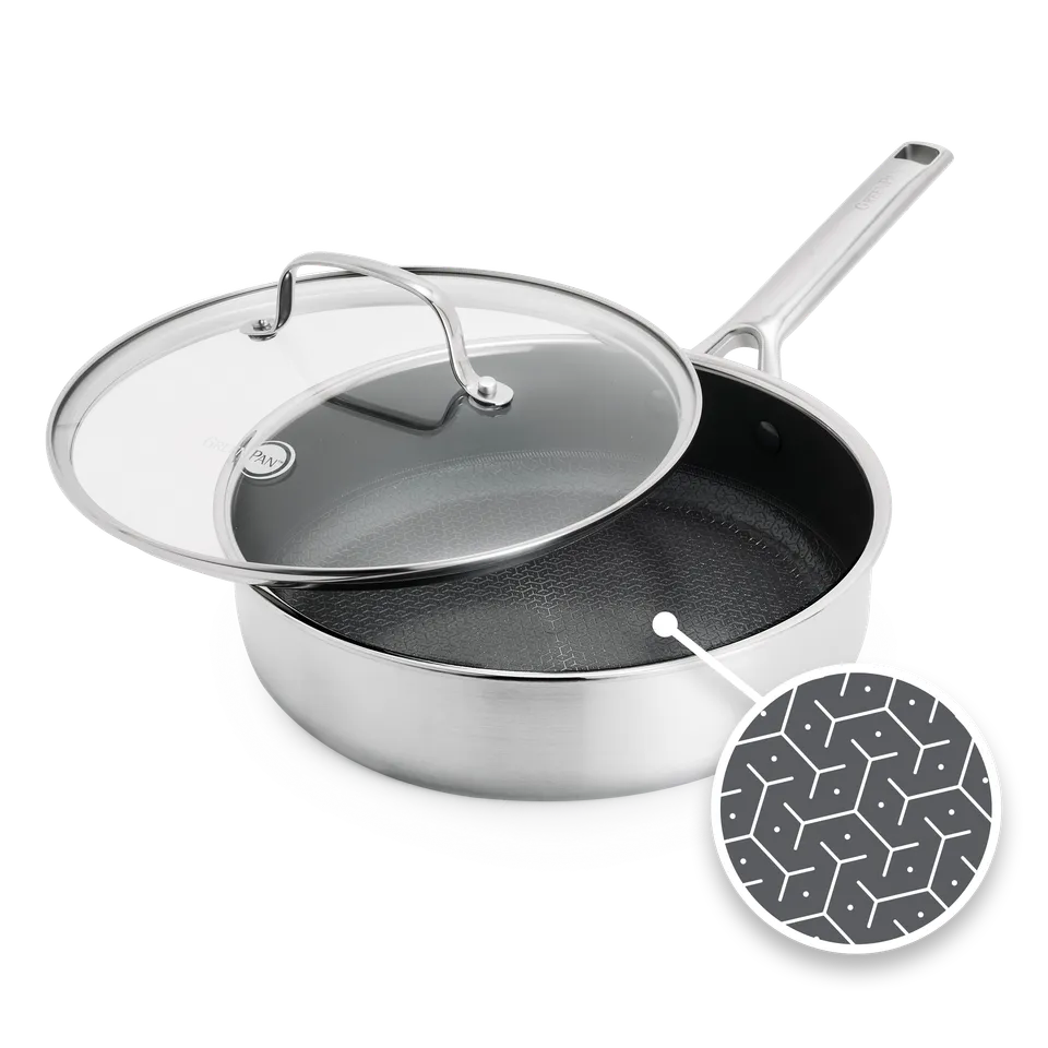 greenpan-apex-casserole-hybride-24-cm-avec-couvercle-inox-triple-paisseur-antiad image 1
