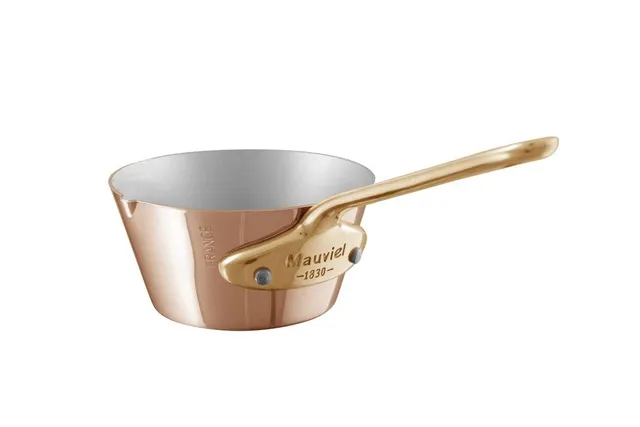 mauviel-m-minis-mini-sauteuse-vas-e-en-cuivre-inox-avec-bord-verseur-et-manche-b image 1