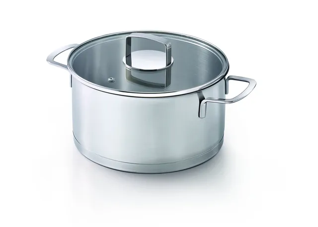 beka-kitchen-fun-mambo-faitout-24-cm-en-acier-inoxydable-18-10-mat-avec-couvercl image 1