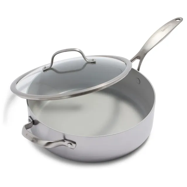 greenpan-venice-pro-tri-ply-sauteuse-en-acier-inoxydable-28-cm-4-8-l-c-ramique-s image 1