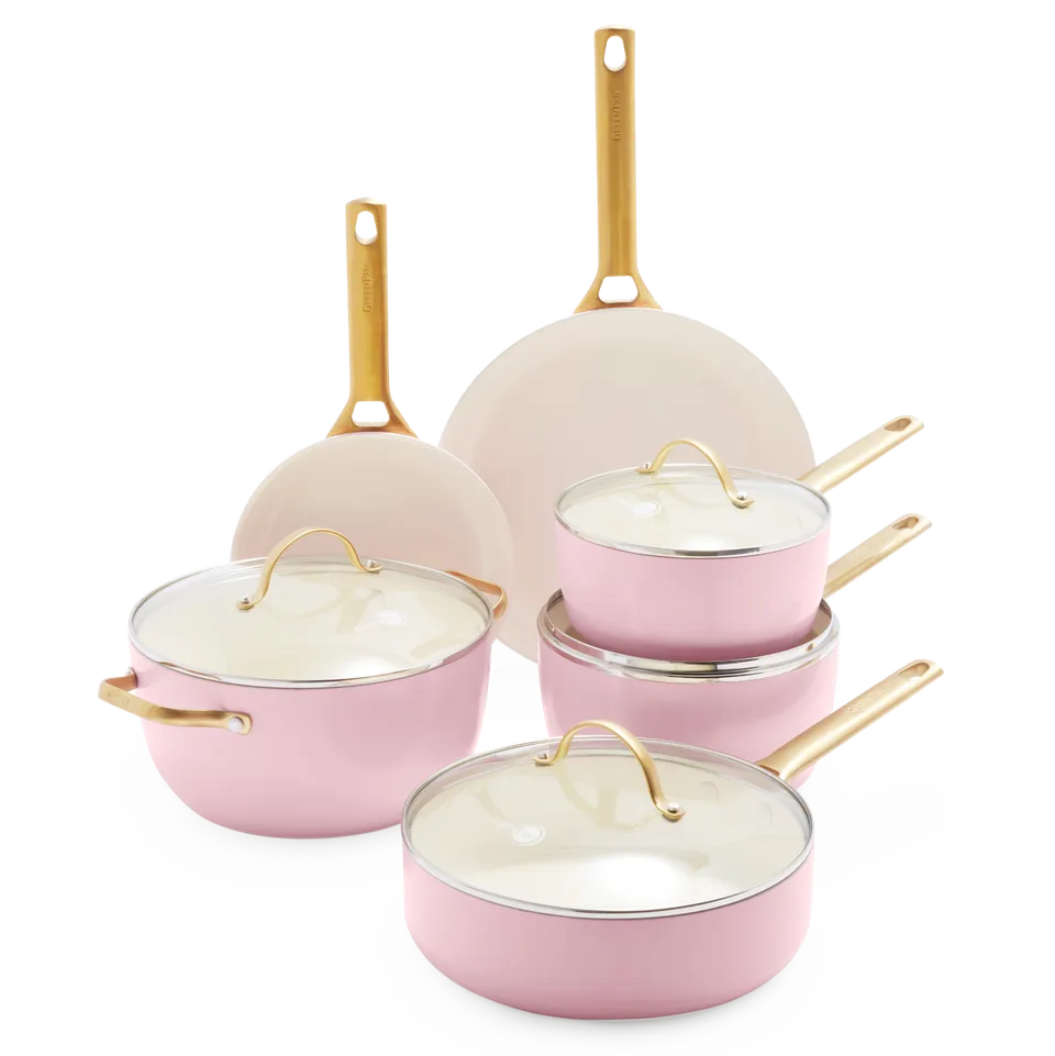 greenpan-padova-set-10-pi-ces-blush-pink-base-aluminium-forg-paisse-cuisine-clas image 1