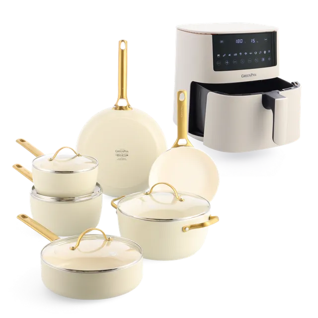 greenpan-padova-cream-ensemble-11-pi-ces-bundle-batterie-bistro-xxl-air-fryer image 1