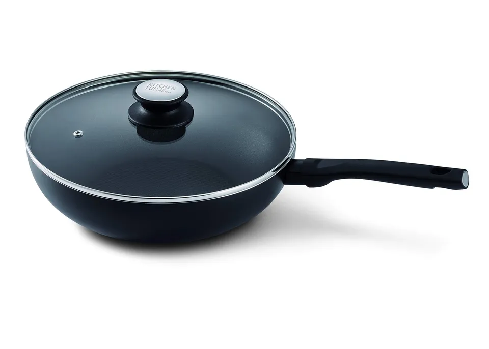 beka-kitchen-fun-13850284-po-le-wok-aluminium-28-cm-noir-int-rieur-gaufr-rev-tu- image 1