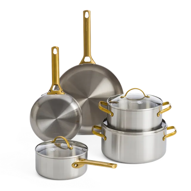 greenpan-padova-reserve-set-8-pi-ces-casseroles-inox-triple-couche-55-acier-recy image 1