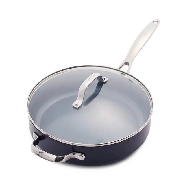 greenpan-valencia-pro-sauteuse-28-cm-avec-couvercle-aluminium-anodis-magneto-ind image 1