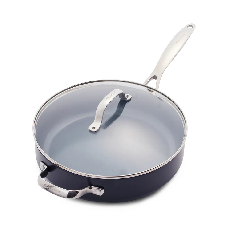 greenpan-valencia-pro-sauteuse-28-cm-avec-couvercle-aluminium-anodis-magneto-ind image 1