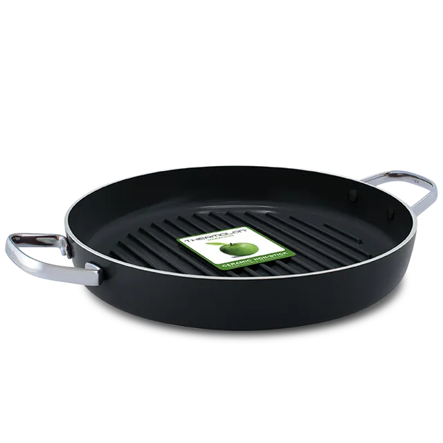 greenpan-essentials-po-le-gril-ronde-28-cm-c-ramique-sans-pfas-compatible-four-e image 1