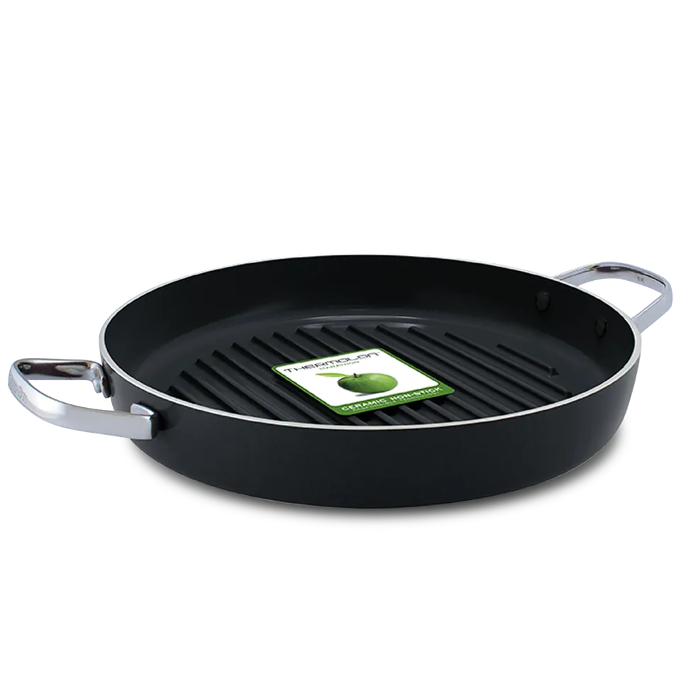 greenpan-essentials-po-le-gril-ronde-28-cm-c-ramique-sans-pfas-compatible-four-e image 1