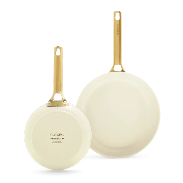 greenpan-padova-cream-set-de-2-po-les-antiadh-sives-c-ramique-20-26-cm image 1