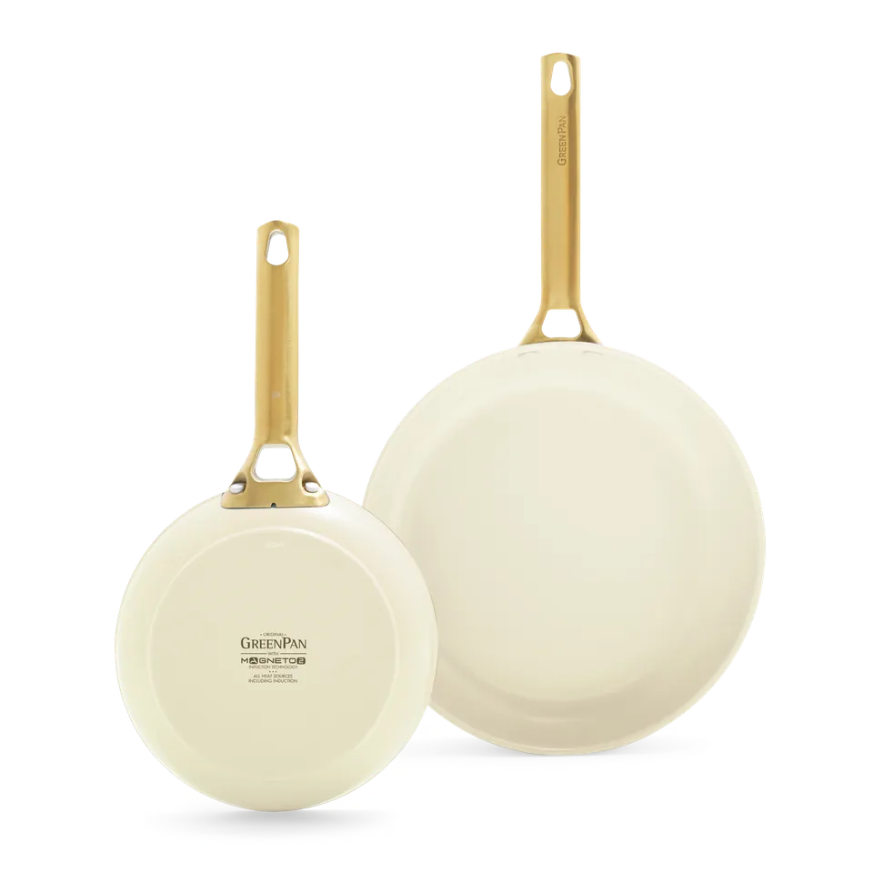 greenpan-padova-cream-set-de-2-po-les-antiadh-sives-c-ramique-20-26-cm image 1