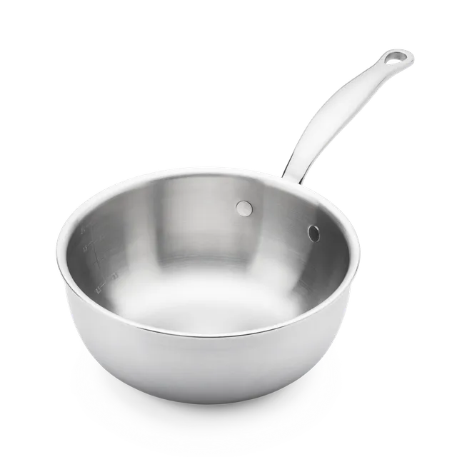 greenpan-premiere-pro-chef-casserole-20-cm-acier-inoxydable-5-couches-forme-coni image 1