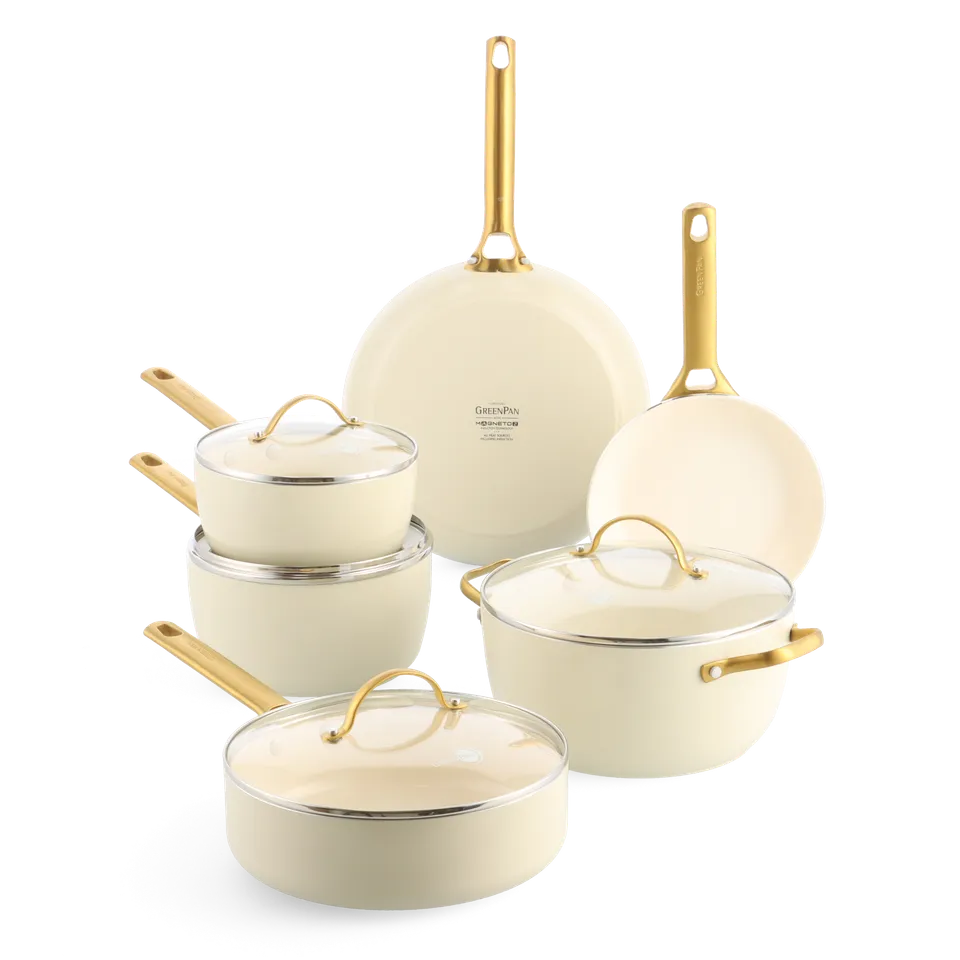greenpan-padova-reserve-cream-batterie-de-cuisine-10-pi-ces-base-aluminium-forg image 1