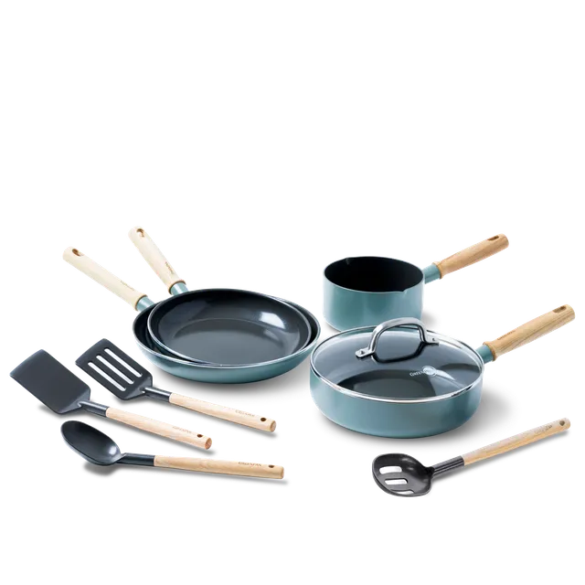 greenpan-mayflower-set-9-pi-ces-aluminium-forg-rev-tement-c-ramique-thermolon-in image 1