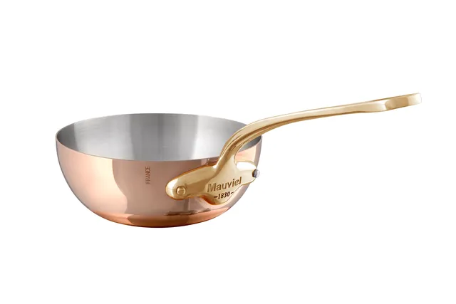 mauviel-m-150b-vas-e-bomb-e-16-cm-en-cuivre-poli-1-5-mm-monture-bronze-collectio image 1