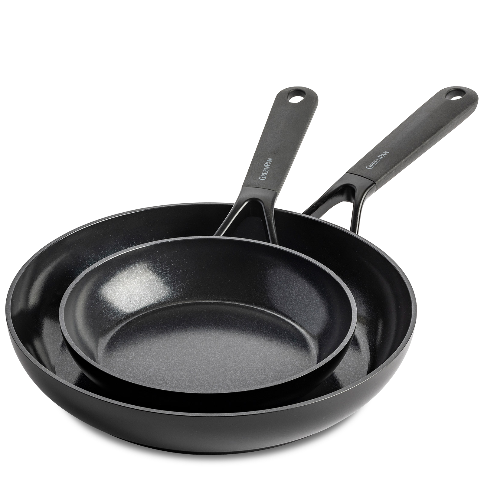 greenpan-collection-smart-set-de-2-po-les-empilables-sans-bords-c-ramique-sans-p image 1