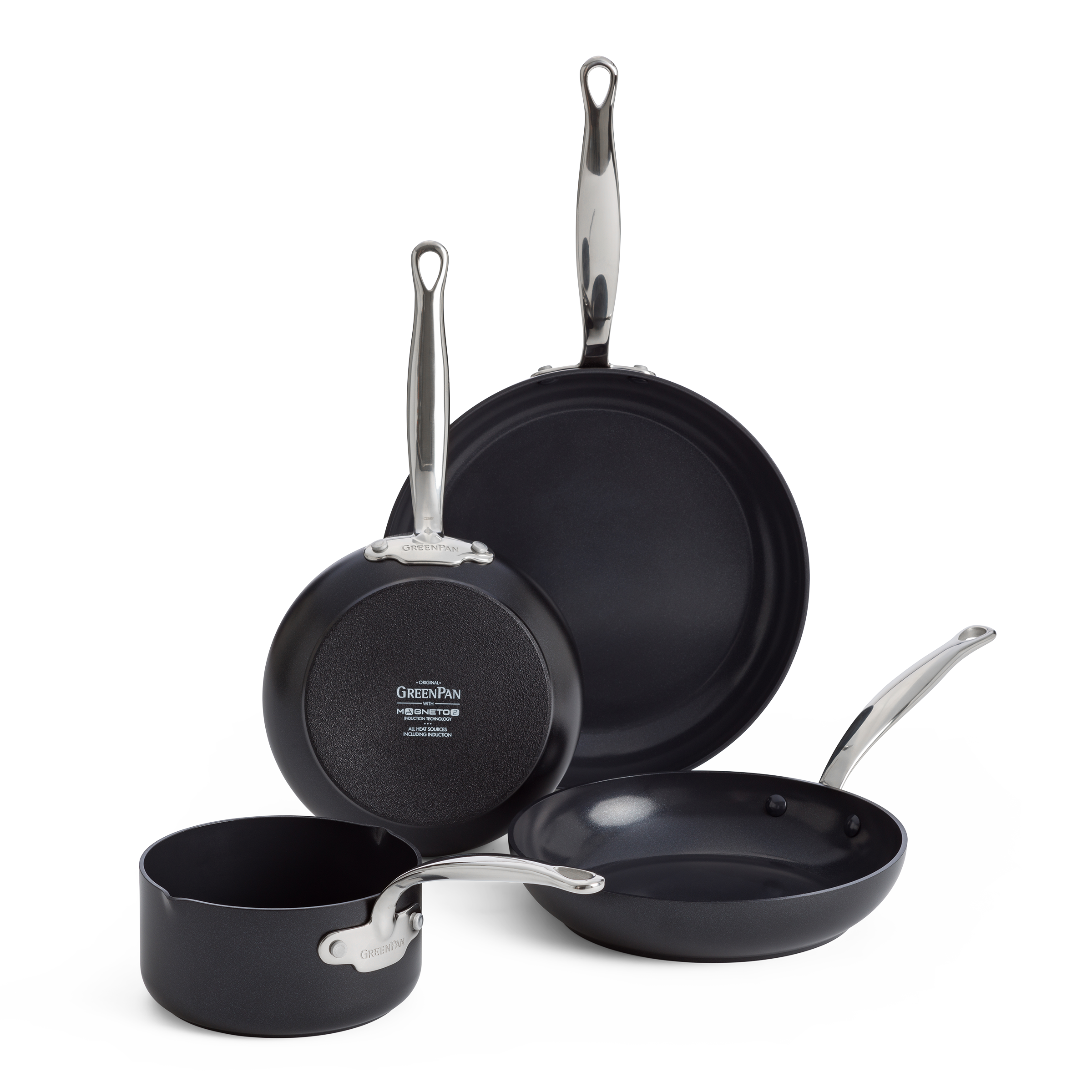 greenpan-barcelona-set-de-4-pi-ces-aluminium-extra-pais-induction-magneto image 1