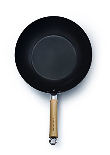 kitchen-fun-by-beka-wok-28-cm-t-le-d-acier-noir-avec-poign-e-bois-antiadh-sif-2- image 8
